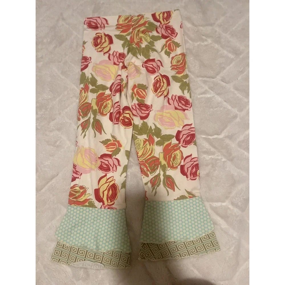 Matilda Jane Girls‎ size 6 Serendipity Scrappy Floral Leggings New